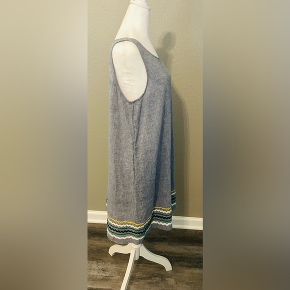 NEW For Cynthia Linen Cotton Blend Summer Dress Petite size XL NWT - Picture 7 of 14